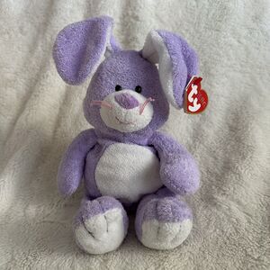 Ty Pluffies Twitches Bunny Rabbit Tylux Plush Stuffed Animal 2006 Easter Spring